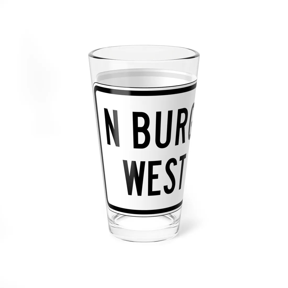 PBOT Road sign R6335 (Oregon) (Road Sign) Pint Glass 16oz - Go Mug Yourself