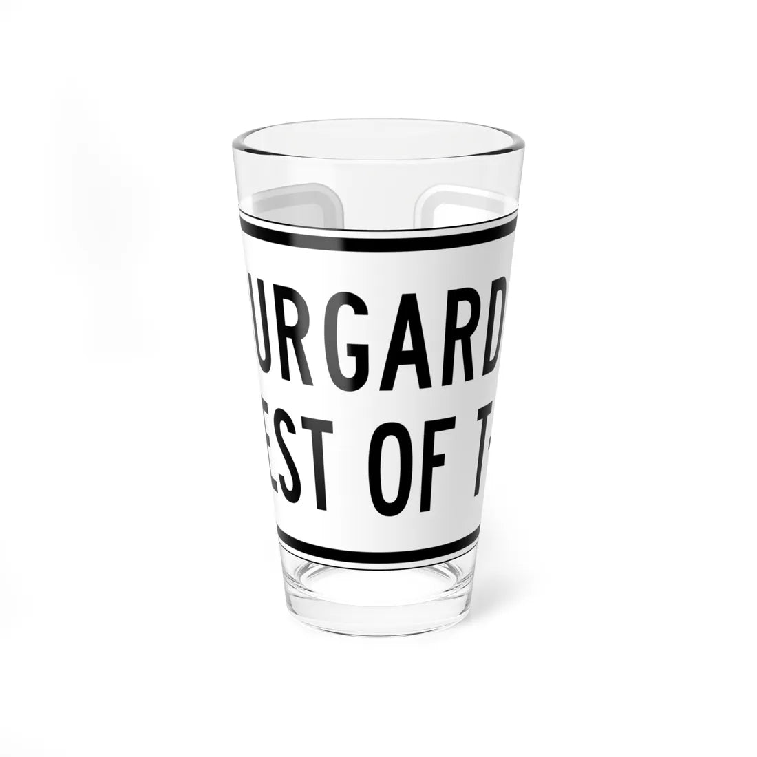 PBOT Road sign R6335 (Oregon) (Road Sign) Pint Glass 16oz - Go Mug Yourself