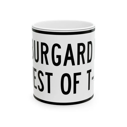 PBOT Road sign R6335 (Oregon) (Road Sign) White Coffee Mug 11oz - Go Mug Yourself