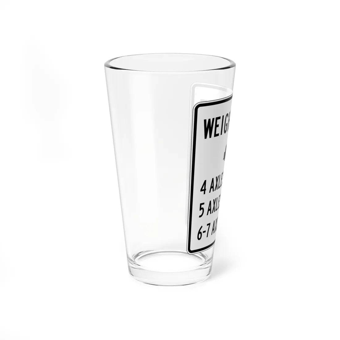 PBOT Road sign R6346 (Oregon) (Road Sign) Pint Glass 16oz - Go Mug Yourself