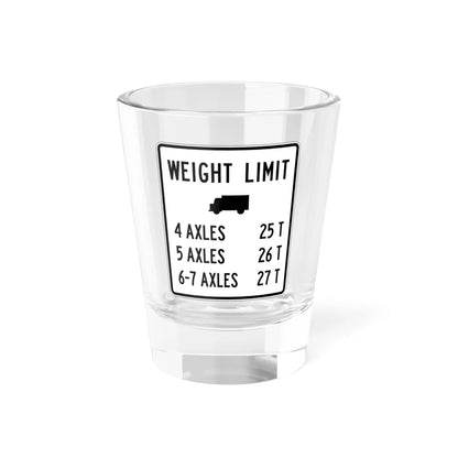 PBOT Road sign R6346 (Oregon) (Road Sign) Shot Glass 1.5oz 1.5oz - Go Mug Yourself