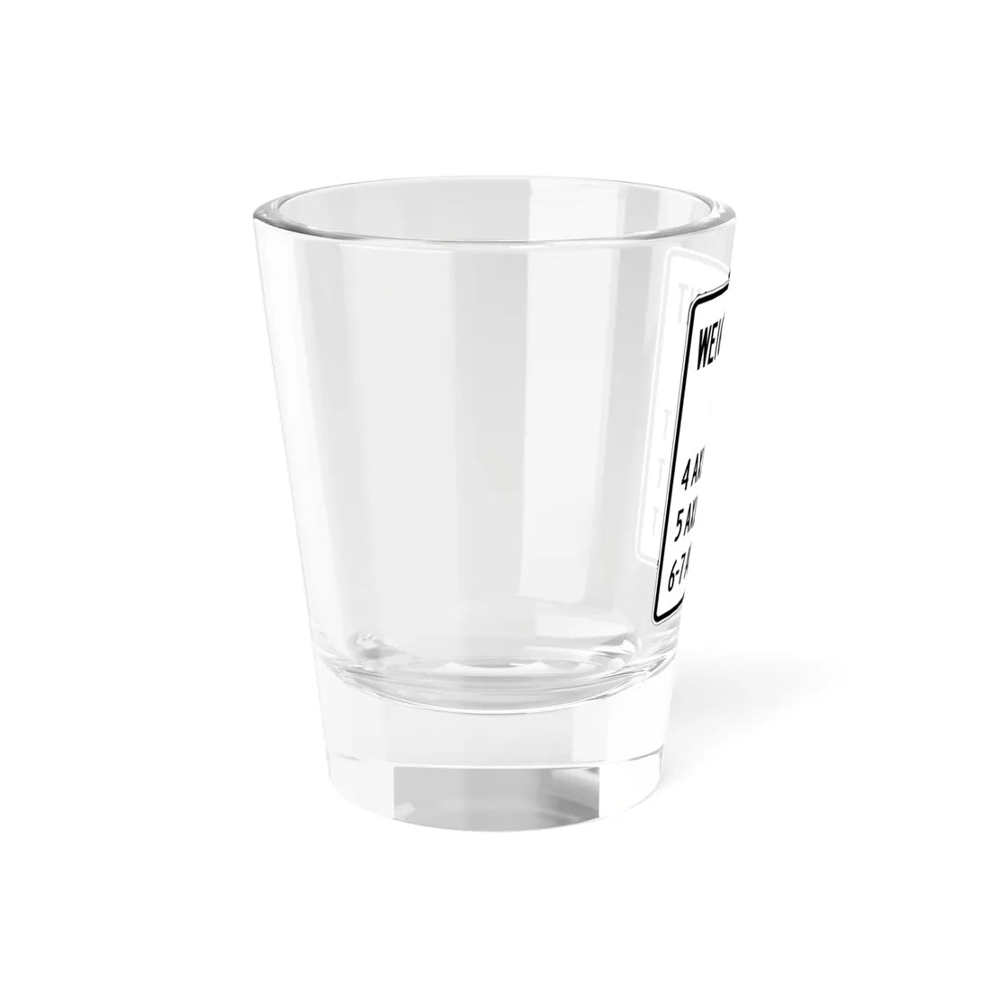 PBOT Road sign R6346 (Oregon) (Road Sign) Shot Glass 1.5oz - Go Mug Yourself