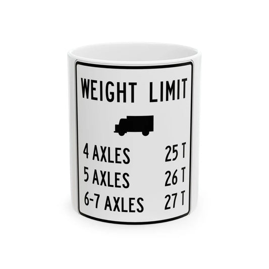 PBOT Road sign R6346 (Oregon) (Road Sign) White Coffee Mug 11oz - Go Mug Yourself