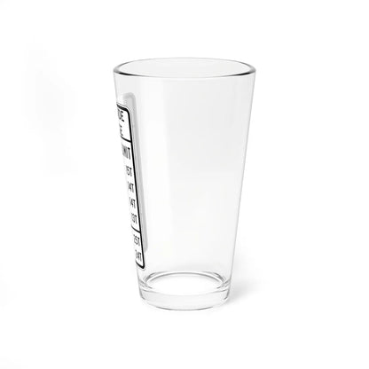 PBOT Road sign R6347 (Oregon) (Road Sign) Pint Glass 16oz - Go Mug Yourself