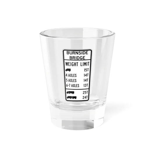 PBOT Road sign R6347 (Oregon) (Road Sign) Shot Glass 1.5oz 1.5oz - Go Mug Yourself