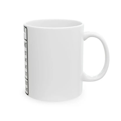 PBOT Road sign R6347 (Oregon) (Road Sign) White Coffee Mug - Go Mug Yourself