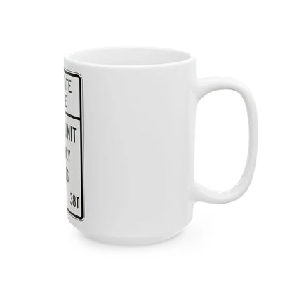 PBOT Road sign R6352 (Oregon) (Road Sign) White Coffee Mug - Go Mug Yourself