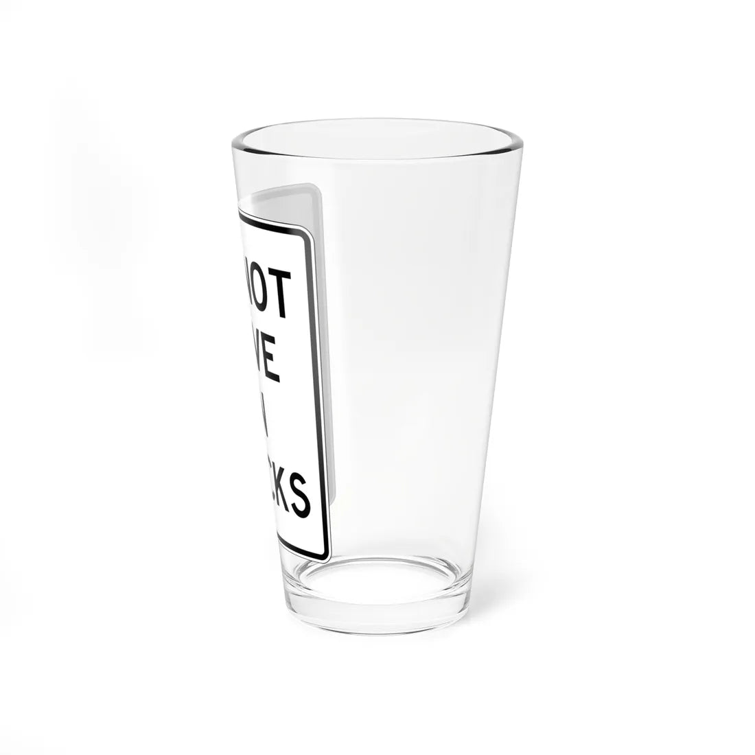 PBOT Road sign R6455 (Oregon) (Road Sign) Pint Glass 16oz - Go Mug Yourself