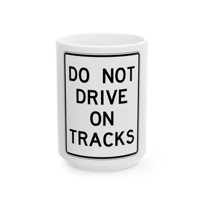 PBOT Road sign R6455 (Oregon) (Road Sign) White Coffee Mug 15oz - Go Mug Yourself