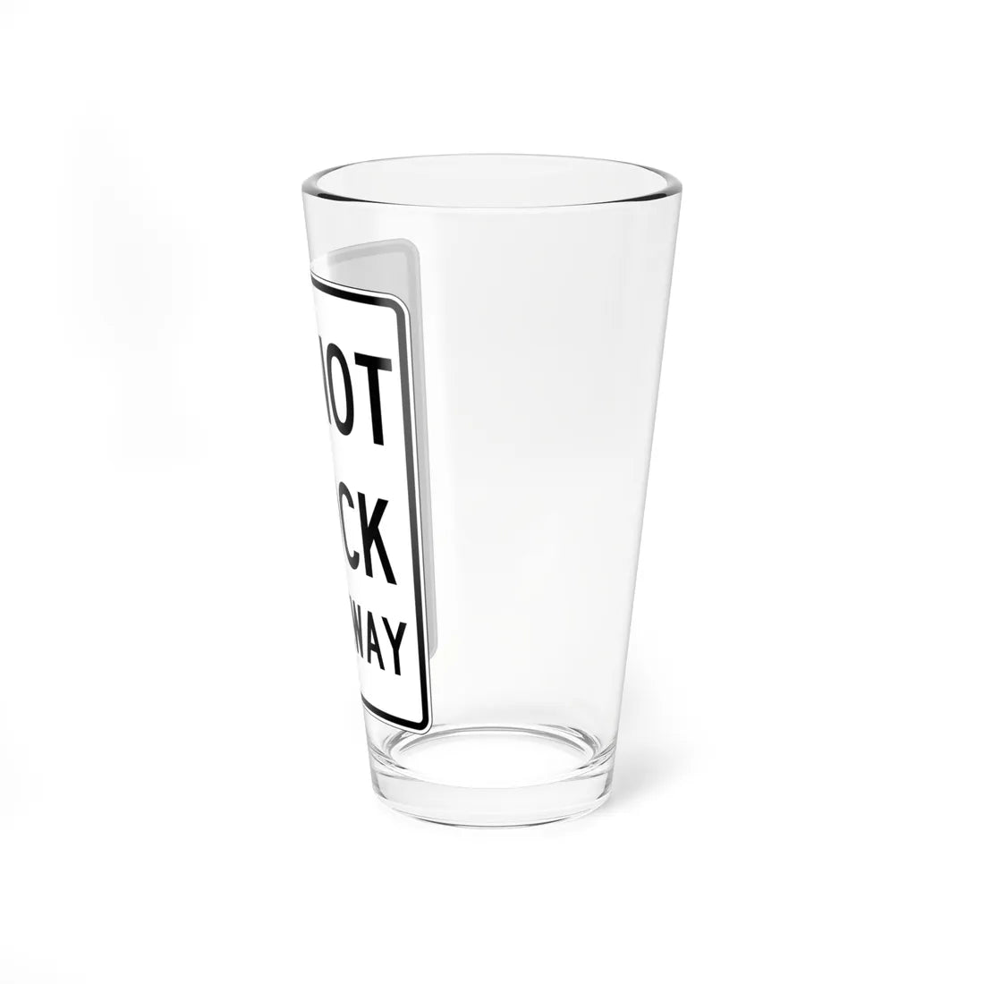 PBOT Road sign R6465 (Oregon) (Road Sign) Pint Glass 16oz - Go Mug Yourself