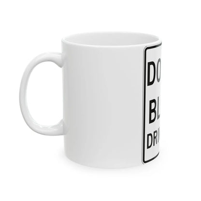 PBOT Road sign R6465 (Oregon) (Road Sign) White Coffee Mug - Go Mug Yourself