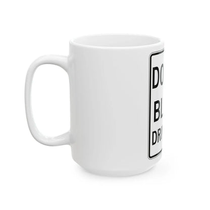 PBOT Road sign R6465 (Oregon) (Road Sign) White Coffee Mug - Go Mug Yourself