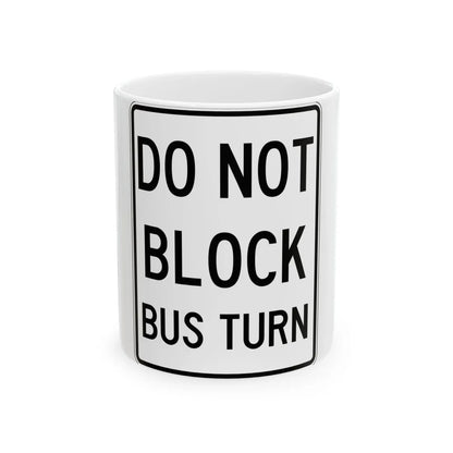 PBOT Road sign R6470 (Oregon) (Road Sign) White Coffee Mug 11oz - Go Mug Yourself
