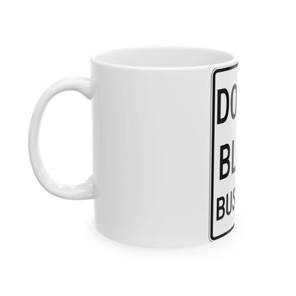 PBOT Road sign R6470 (Oregon) (Road Sign) White Coffee Mug - Go Mug Yourself