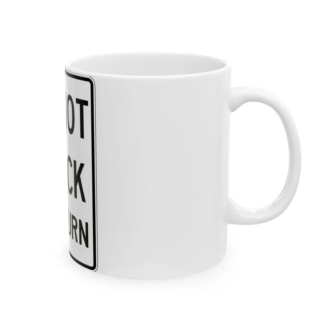 PBOT Road sign R6470 (Oregon) (Road Sign) White Coffee Mug - Go Mug Yourself