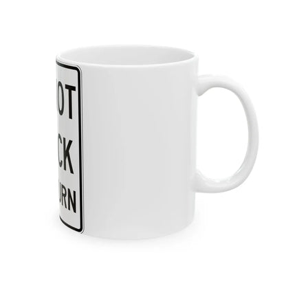 PBOT Road sign R6470 (Oregon) (Road Sign) White Coffee Mug - Go Mug Yourself