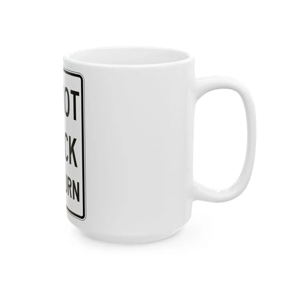 PBOT Road sign R6470 (Oregon) (Road Sign) White Coffee Mug - Go Mug Yourself