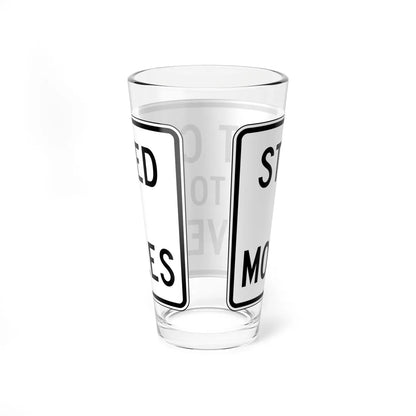 PBOT Road sign R6525 (Oregon) (Road Sign) Pint Glass 16oz - Go Mug Yourself