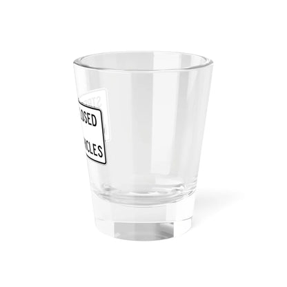 PBOT Road sign R6525 (Oregon) (Road Sign) Shot Glass 1.5oz - Go Mug Yourself
