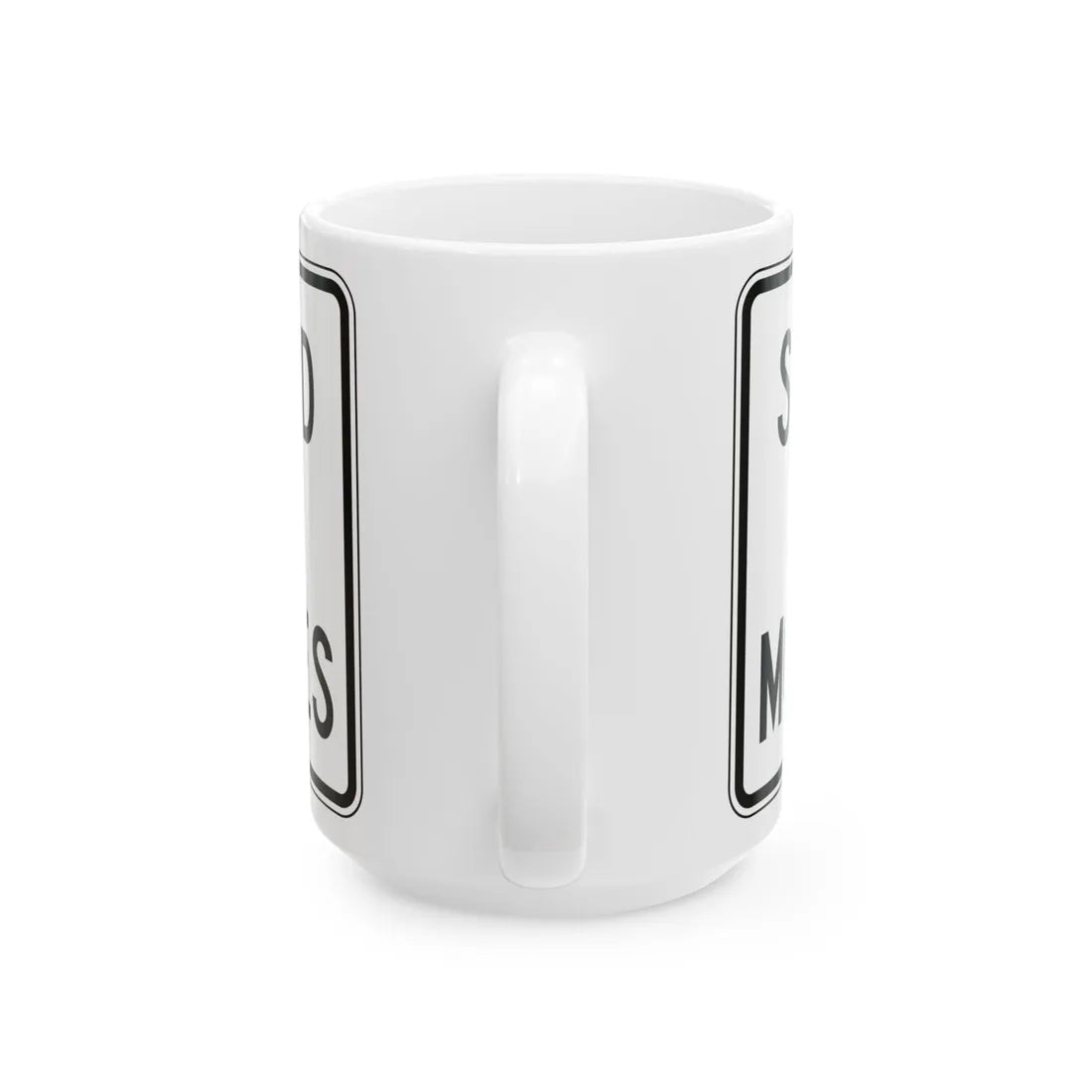 PBOT Road sign R6525 (Oregon) (Road Sign) White Coffee Mug - Go Mug Yourself