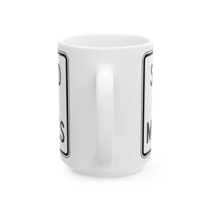 PBOT Road sign R6525 (Oregon) (Road Sign) White Coffee Mug - Go Mug Yourself