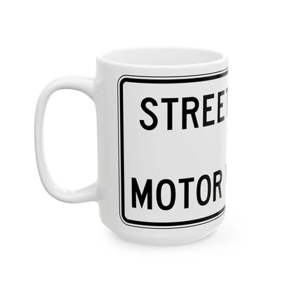 PBOT Road sign R6525 (Oregon) (Road Sign) White Coffee Mug - Go Mug Yourself