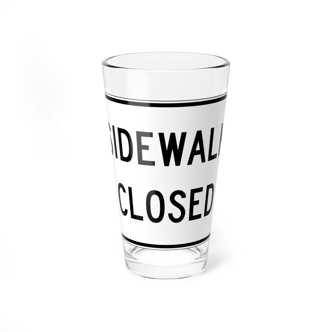 PBOT Road sign R6560 (Oregon) (Road Sign) Pint Glass 16oz 16oz - Go Mug Yourself