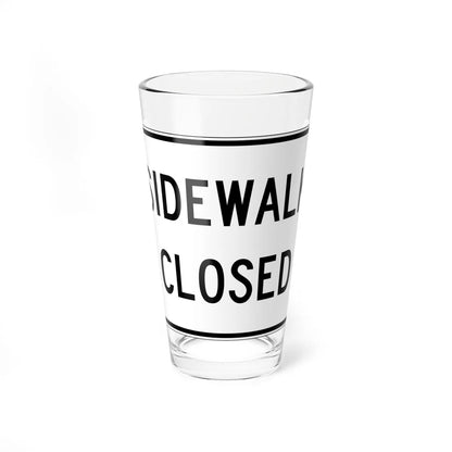 PBOT Road sign R6560 (Oregon) (Road Sign) Pint Glass 16oz 16oz - Go Mug Yourself