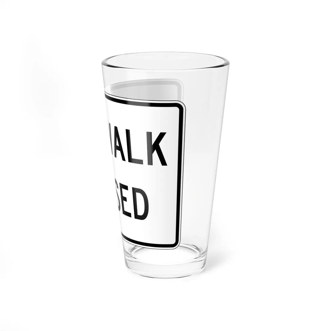 PBOT Road sign R6560 (Oregon) (Road Sign) Pint Glass 16oz - Go Mug Yourself