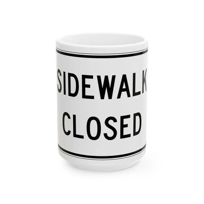 PBOT Road sign R6560 (Oregon) (Road Sign) White Coffee Mug 15oz - Go Mug Yourself