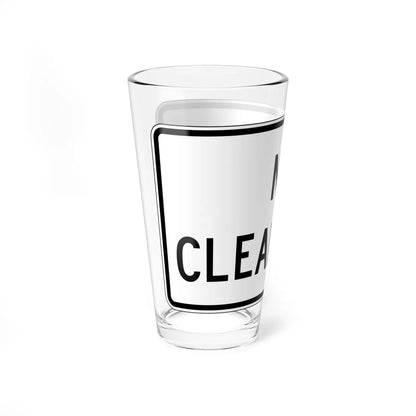 PBOT Road sign R6570 (Oregon) (Road Sign) Pint Glass 16oz - Go Mug Yourself
