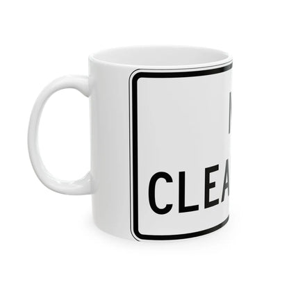 PBOT Road sign R6570 (Oregon) (Road Sign) White Coffee Mug - Go Mug Yourself