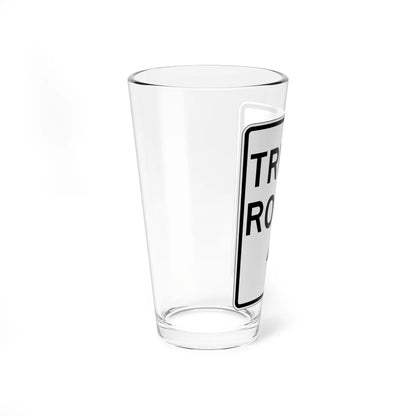 PBOT Road sign R6620 (Oregon) (Road Sign) Pint Glass 16oz - Go Mug Yourself