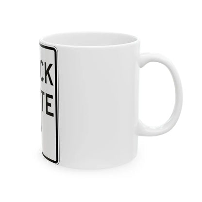 PBOT Road sign R6620 (Oregon) (Road Sign) White Coffee Mug - Go Mug Yourself
