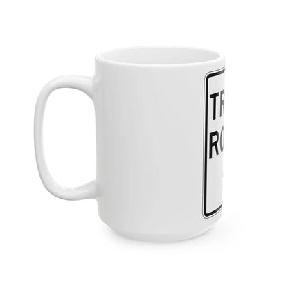 PBOT Road sign R6620 (Oregon) (Road Sign) White Coffee Mug - Go Mug Yourself