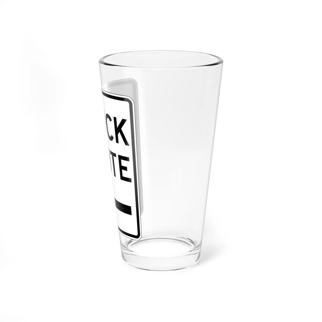 PBOT Road sign R6640 (Oregon) (Road Sign) Pint Glass 16oz - Go Mug Yourself