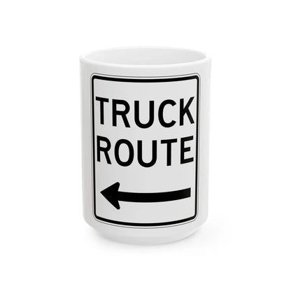 PBOT Road sign R6640 (Oregon) (Road Sign) White Coffee Mug 15oz - Go Mug Yourself