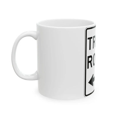 PBOT Road sign R6640 (Oregon) (Road Sign) White Coffee Mug - Go Mug Yourself