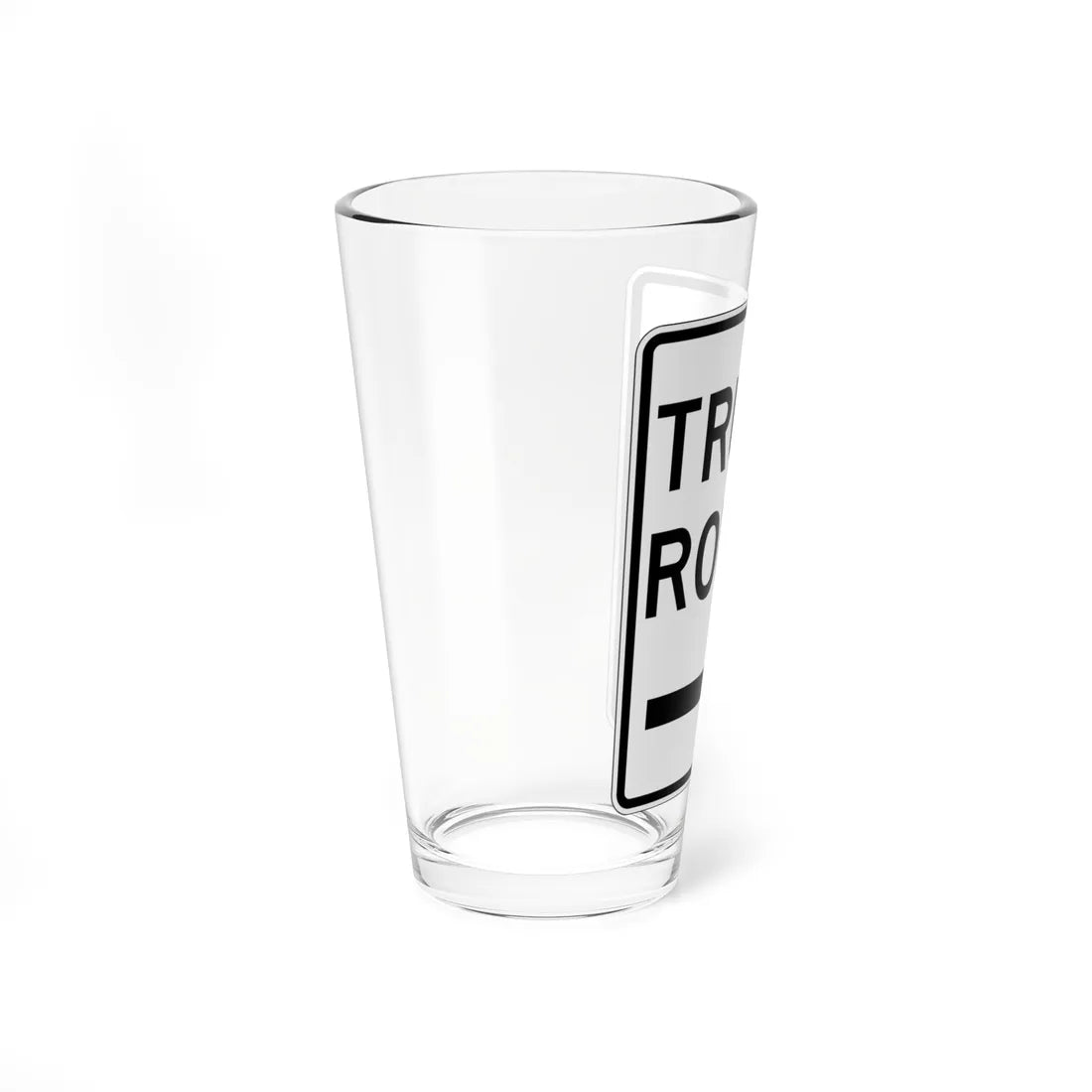 PBOT Road sign R6660 (Oregon) (Road Sign) Pint Glass 16oz - Go Mug Yourself