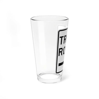 PBOT Road sign R6660 (Oregon) (Road Sign) Pint Glass 16oz - Go Mug Yourself