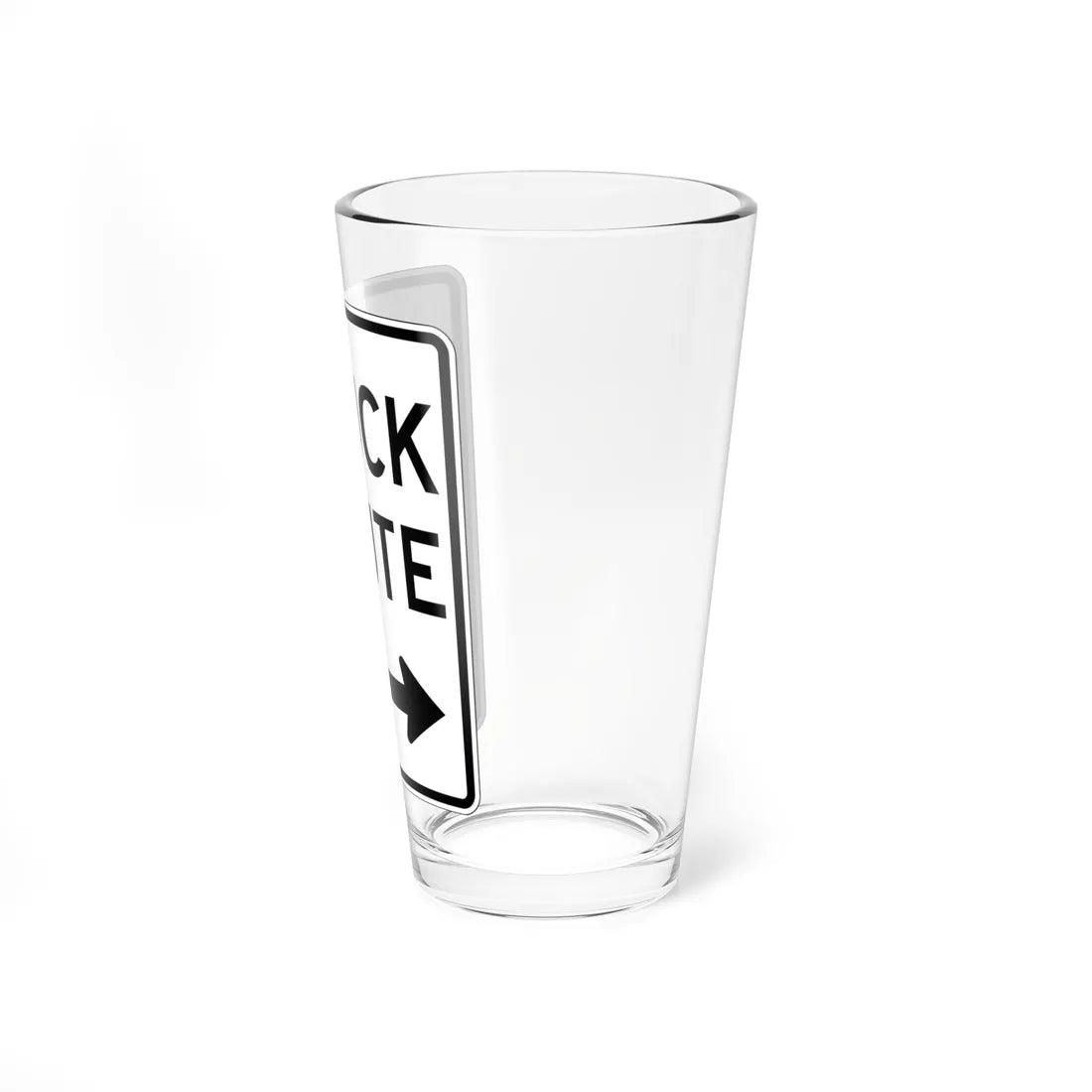 PBOT Road sign R6660 (Oregon) (Road Sign) Pint Glass 16oz - Go Mug Yourself
