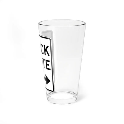 PBOT Road sign R6660 (Oregon) (Road Sign) Pint Glass 16oz - Go Mug Yourself