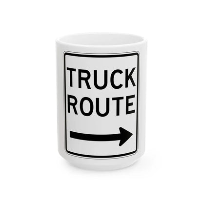 PBOT Road sign R6660 (Oregon) (Road Sign) White Coffee Mug 15oz - Go Mug Yourself