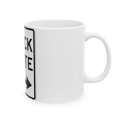PBOT Road sign R6660 (Oregon) (Road Sign) White Coffee Mug - Go Mug Yourself