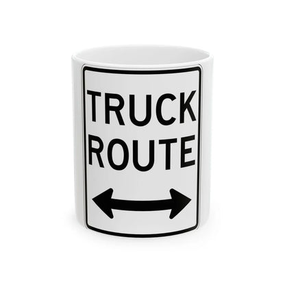 PBOT Road sign R6720 (Oregon) (Road Sign) White Coffee Mug 11oz - Go Mug Yourself