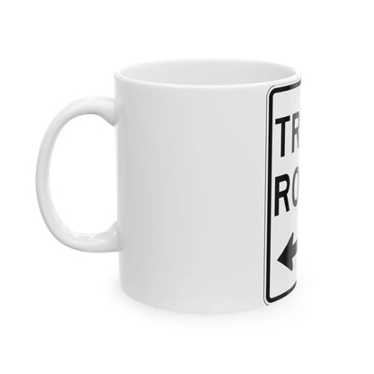 PBOT Road sign R6720 (Oregon) (Road Sign) White Coffee Mug - Go Mug Yourself