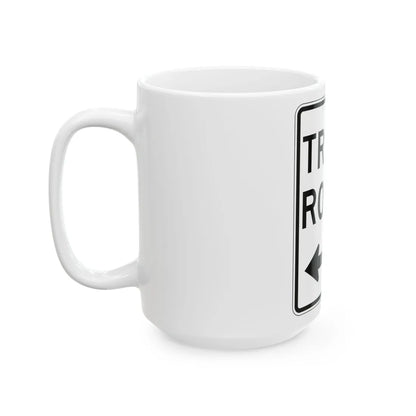 PBOT Road sign R6720 (Oregon) (Road Sign) White Coffee Mug - Go Mug Yourself