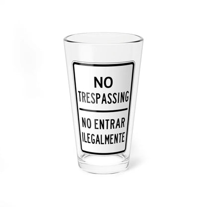 PBOT Road sign S2097 (Oregon) (Road Sign) Pint Glass 16oz 16oz - Go Mug Yourself