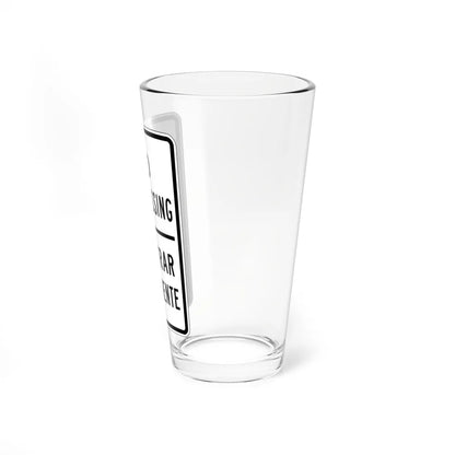 PBOT Road sign S2097 (Oregon) (Road Sign) Pint Glass 16oz - Go Mug Yourself