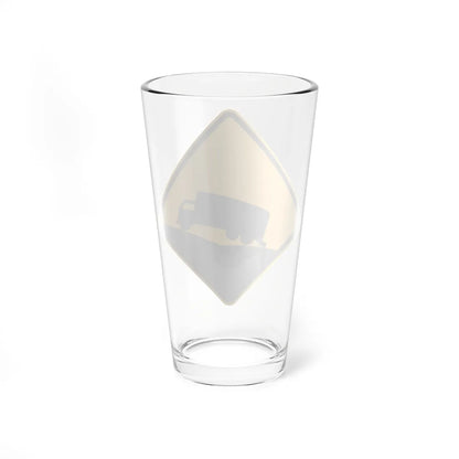 PBOT Road sign W2540 (Oregon) (Road Sign) Pint Glass 16oz - Go Mug Yourself